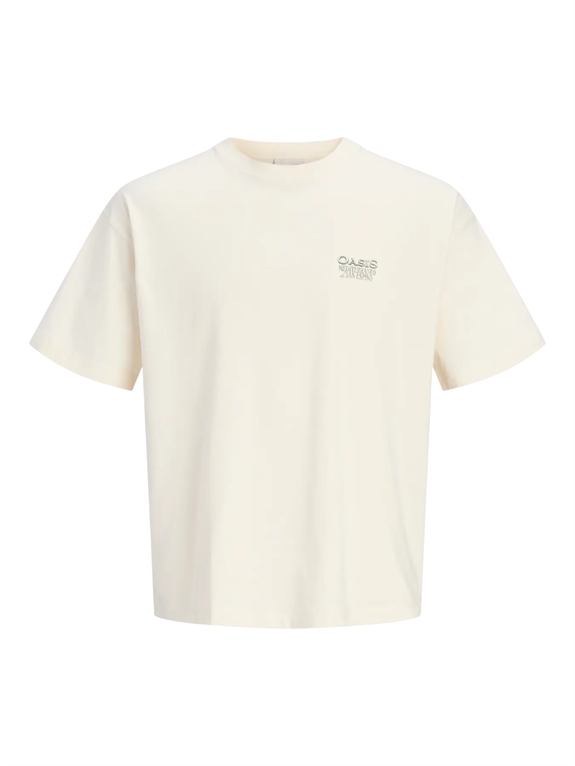 Jack & Jones Atocha Sketch Back Tee SS - Antique White